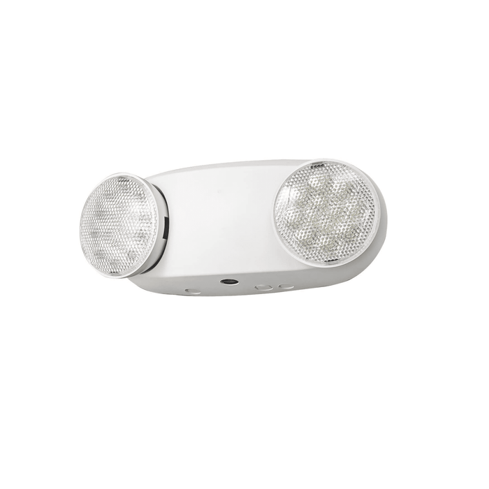 AHA LIGHTING Indoor Dual Head Emergency Light | 2.4W | 90-Min Battery Backup | 120-277V | Wall Mount