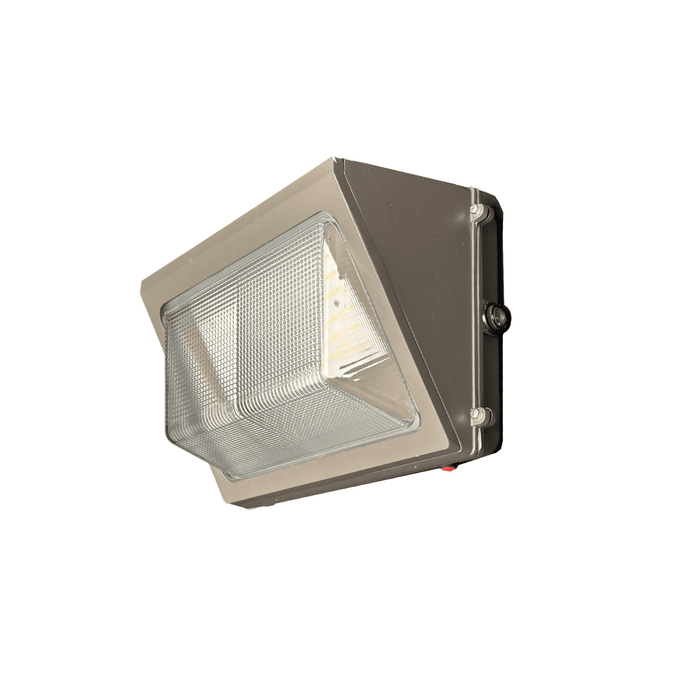 AHA LIGHTING 60W Non-Cutoff LED Wall Pack with Emergency Battery Backup | 7,800 Lumens | 120-277V | Photocell Dusk-to-Dawn